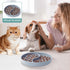 Slow Feeder Dog Bowls, Silicone Pet Food Bowls with Suction Cups for Small Medium Breed, Non-Slip Dog Feeding Bowls Slow Down Pet Eating Speed, An...