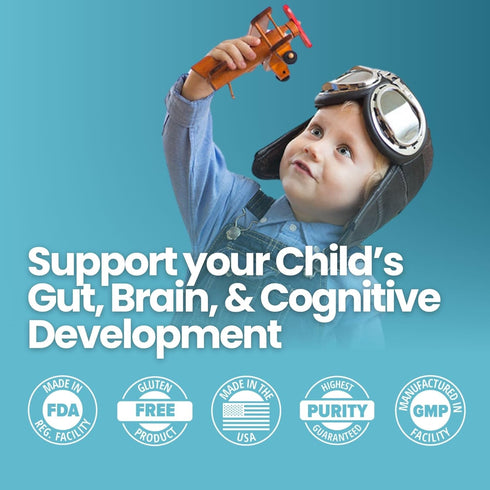 SuperHMO Prebiotic Mix for Kids - 5 HMOs for Gut, Digestion, and Cognitive Health, Powder, 45 Servings...