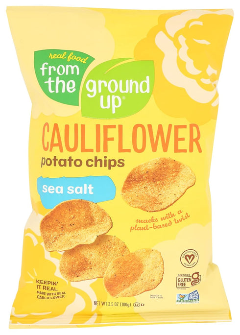 FROM THE GROUND UP Sea Salt Cauliflower Chips, 3.5 OZ...