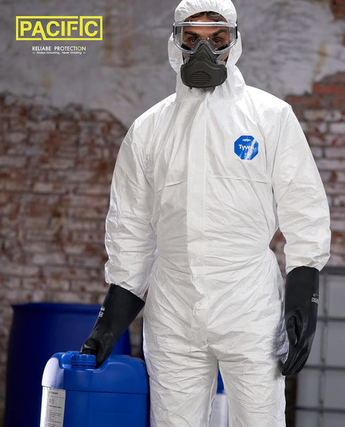 PACIFIC PPE Chemical Resistant Gloves, Heavy Duty Industrial Rubber Gloves, Resist Acid, Alkali and Oil, 12.6", Large...
