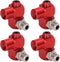 4PCS NPT 360 Degree Swivel Air Hose Connector 1/4in Industrial Air Fittings Pneumatic Tool Adapter Air Hose Joint Coupler...