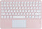 Wireless Bluetooth Keyboard with Touchpad,10 Inch Round Key Wireless Keyboard Rechargeable Ultra Slim Portable Office for iOS Android Windows Devi...