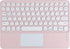 Wireless Bluetooth Keyboard with Touchpad,10 Inch Round Key Wireless Keyboard Rechargeable Ultra Slim Portable Office for iOS Android Windows Devi...