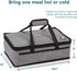 VP Home Insulated Casserole Carrier Travel Bag (Heather Gray) for Trip, Birthday Party, Mother's Day, Grocery Store, Supermarket, Outdoor Picnic e...