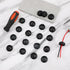 100pcs Push-in Cable Connectors, 3/8 Inch Trade Size Non-Metallic Push In Connector Plastic Electrical Box Wire Inserts Button Push-in NM Cable Cl...