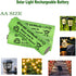 16 Packs1.2V AA 300mAh Solar Lights Batteries Ni-MH Rechargeable Double A Battery for Outdoor Solar Lights, String Lights, Pathway Lights...