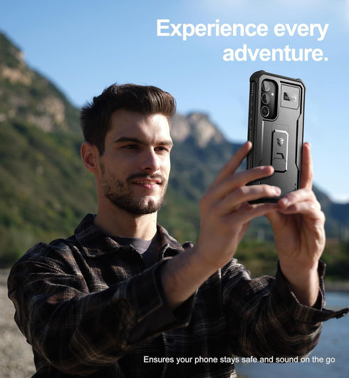 Dexnor Bumper Case for Samsung Galaxy S23 FE (2023), Full-Body Shockproof Rugged Heavy-Duty Protective Cover Dual-layer Protection with 2 Front Fr...