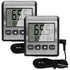2 PCS Fridge Refrigerator Thermometer Freezer Digital Thermometer Temperature Big LCD Stainless Panel Room Temperature Monitor with Max/Min Temper...