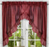 Ellis Curtain Stacey Sheer 56-by-30 Inch Tailored Tier Pair Curtains, Merlot, 56x30...