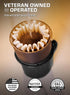 COLETTI Aspen Stainless Steel Pour Over Coffee Maker, 12 oz, Black, Dishwasher Safe, Portable Coffee...