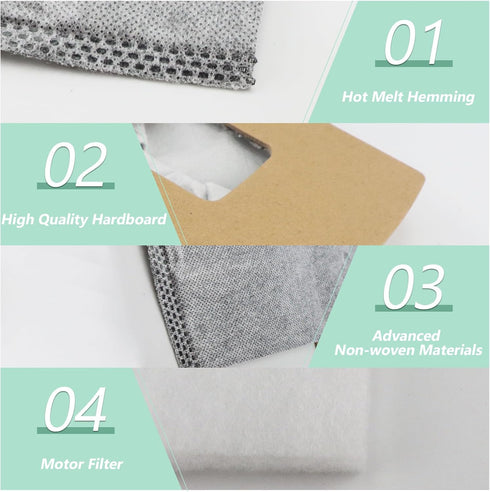 12 Pack Vacuum Bags Replacement for Oreck Handheld Vacuum Cleaner BB180, BB280, BB850, BB870, BB880, BB900, BB1000, BB1100, BB1200, MV160, CC1600,...