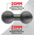 Bulletpoint Aluminum 20mm to 20mm Ball Mount Extension Connector for Mounting Arms with 20mm Connection...