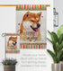 Breeze Decor Sesame Shiba Inu Happiness Garden Flag Dog Puppy Spoiled Paw Canine Fur Pet Nature Farm Animal Creature House Decoration Banner Small...