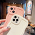 iPhone 13 Pro Max Case Camera Protection, Cute Wave Pattern Curly Girly Caseative Shockproof Protective Design for Women Girls, Soft TPU Rubber Ph...