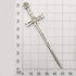 12pcs Craft Supplies Antique Silver Swords Knife Bookmark Charms Pendants for Crafting, Jewelry Findings Making Accessory for DIY Necklace Bracele...
