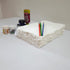E-Tailor Handmade Cotton Deckle Edge Paper Loose Leaf Sheets for Sketch Painting Invitatons Art Work Kids 130 GSM Ivory White (HPDW-102-3x5-50-She...