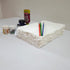 E-Tailor Handmade Cotton Paper Deckle Edge Loose Leaf Sheets 130 GSM Ivory White (5x7, Ivory-1-Pack of 50)...