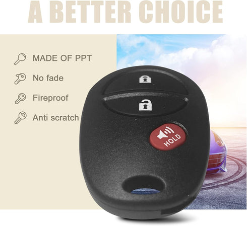 2 NEW Replacement For 2005-2016 TACOMA Keyless Entry Remote Control GQ43VT20T By AutoKeyMax...
