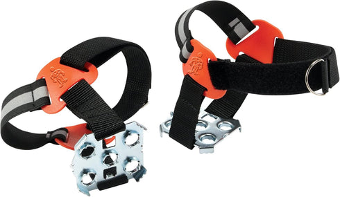 Ergodyne TREX 6315 Strap-On Heel Traction Cleat Grips Ice and Snow, Easily Attaches Over Heel of Shoe/Boot with Steel Plate to Provide Anti-Slip S...