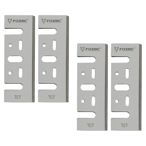 FOXBC 3-1/4 Inch Tungsten?Carbide Planer Blades Replacement for Makita, DeWalt, Bosch, Ryobi and most Hand-Held Planer - 2 Sets...