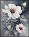 Posterizer 1 pcs-dainty flowers in snowy nature -oil painting style-4-Floral & Botanical Art-Landscape & Nature Art-Living Room Bedroom Decor- unf...