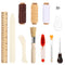 22 Pcs Hand Bookbinding Tools,Bookbinding Kit Starter Tools Set Bone Folder Paper Creaser Curved Needles Wax Thread Glue Brush Awl Ruler DIY Book ...