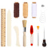 22 Pcs Hand Bookbinding Tools,Bookbinding Kit Starter Tools Set Bone Folder Paper Creaser Curved Needles Wax Thread Glue Brush Awl Ruler DIY Book ...