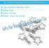 60Pcs Star Shaped Spring Snap Keychain Clip,Metal Swivel Clasp Snap Hook Key Ring with Chain Hanging Buckle with Open Jump Ring Connector for DIY ...