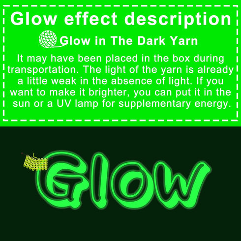 4 Pcs Glow in The Dark Yarn, Sewing Supplies,(55yd 50m) for Crocheting for DIY Arts, Crafts & Sewing Beginners Glow in The Dark Party (Cold Lemon ...