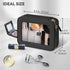 Clear Makeup Bag Cosmetic Organizer Case Waterproof Travel Toiletry Bag Skincare Pouch with Golden Zipper(Black)...