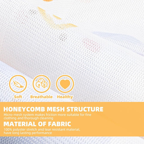 3Pcs Durable Mesh Laundry Bag, Durable Laundry Bags with Premium Zipper Jumbo Net Laundry Bag for Washing Delicates,Big Clothes,Sweater,Bed Sheet,...
