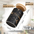 Black Kitchen Ceramic Canister Set - 1178 ML(39.83 OZ) Airtight Set of 3 Coffee Sugar Tea Storage Canisters With Airtight Lid For Food Storage,Sto...