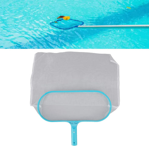 Pool Skimmer Net, Plastic Larger Capacity Pool Skimmer Professional Grade Deep Bag Pool Leaf Rake for Above Ground Inground Swimming Pools Fine Me...
