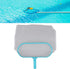 Pool Skimmer Net, Plastic Larger Capacity Pool Skimmer Professional Grade Deep Bag Pool Leaf Rake for Above Ground Inground Swimming Pools Fine Me...