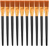 10 Pieces Paint Brushes for Acrylic Painting, Nylon Paint Brushes 1 Inch Wide Flat Paint Brushes Set for Artists Professional Amateurs Gouache & A...