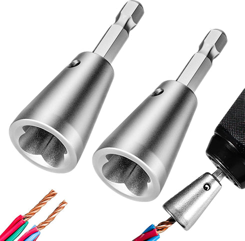 Wire Twisting Tool for Drill, 2024 New Wire Twisting Tool Wire Twister Wire Connector, Wire Stripping and Twisting Tool for Drill, Cable Quick Str...