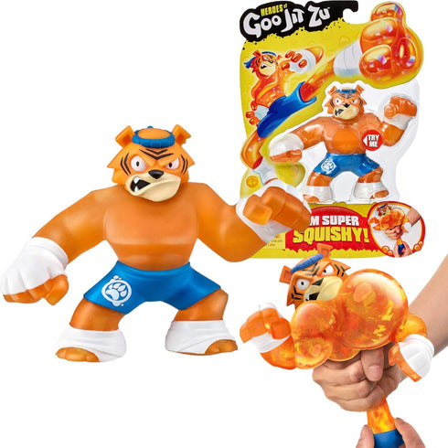 Heroes of Goo Jit Zu - Single Squishy Tiger Action Figure, Tygor...