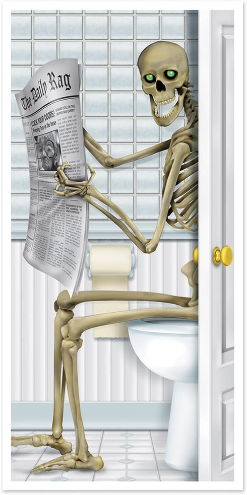 Beistle Skeleton Restroom Door Cover Party Accessory...