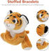 Hug Animal Slap Bracelet for Party Favors Stuffed Animals Huggers Slap Bracelets Plush Toy Childrens Day Gift(Tiger)...