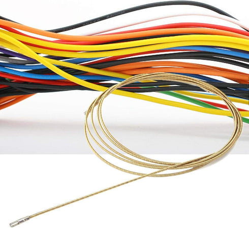 Fish Tape Electrical Wire Threader Wire Puller, Electrician Wire Threading Through Wall Wire Threader Cable Fastener Device Cable Guider Puller To...