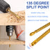 Titanium Coated HSS Twist Drill Bits - 6pcs 3-8mm Serrated Grooving Cutting Carpenter Side Cutting Tap Spiral Saw Drill Bit Woodworking Wood Metal...