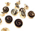 Decorative Enamel Copper Swirl Sewing Shank Buttons 20 Pcs - 10mm, 13/32"...