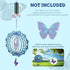 Outdoor Wind Spinner Metal, 12 Inches Butterfly Hanging Wind Spinners 3D Garden Wind Sculpture for Outdoor Garden Patio Decoration...
