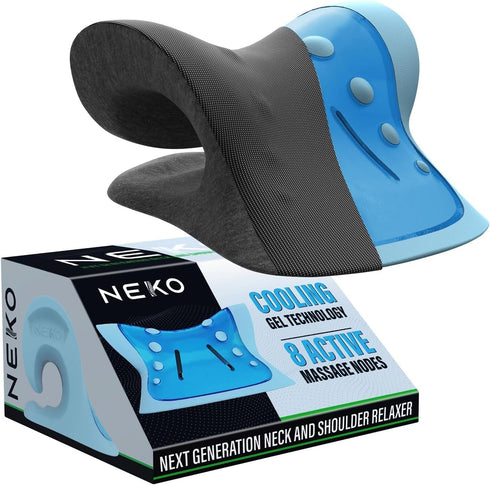 NEKO Neck Stretcher, Neck Traction device, Cooling Gel, Cervical Traction Device for Neck Pain Relief, Neck Support for Neck Pain, Neck Pillows fo...