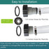 Pool Hose Adapter 1 1/4 to 1 1/2 Pool Hose Adapter 1.25 to 1.5 Pool Hose Adapter 1 1/2 Pool Hose Adapter 1 1/4 Hose Adapter Pool 1.5" and 1.25" Ty...