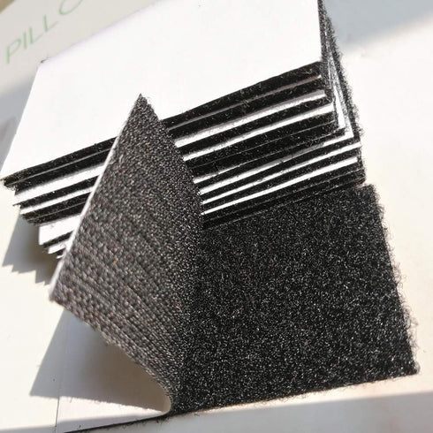 2 x 4 Inch Hook Loop Strips with Adhesive Square Hook and Loop Tape Heavy Duty Strips Sticky Back Fastener 12 Sets for Holds Picture Frame and Too...