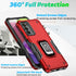 Case for Samsung Galaxy A03S Case Kickstand Holder Built-in Magnetic Car Mount Shockproof Camera Protective Case for Samsung Galaxy A03S Phone Cas...