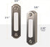 Newhouse Hardware LED Lighted Metal Door Chime Push Button (Satin Nickel) | Surface Mount Lighted Door Bell Button | Replacement Wired Doorbell Bu...