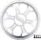 ACROPIX Universal 8" Car Speaker Grills Cover Round 8 Inch Audio Speaker Subwoofer Guard Protector Case with Mounting Screws ABS Silver Tone - Pac...