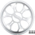 ACROPIX Universal 8" Car Speaker Grills Cover Round 8 Inch Audio Speaker Subwoofer Guard Protector Case with Mounting Screws ABS Silver Tone - Pac...